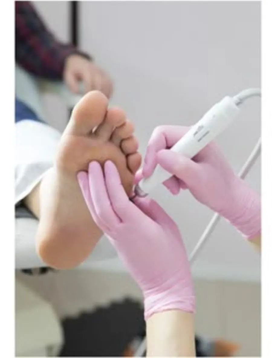 Medical pedicure and healthy nail care