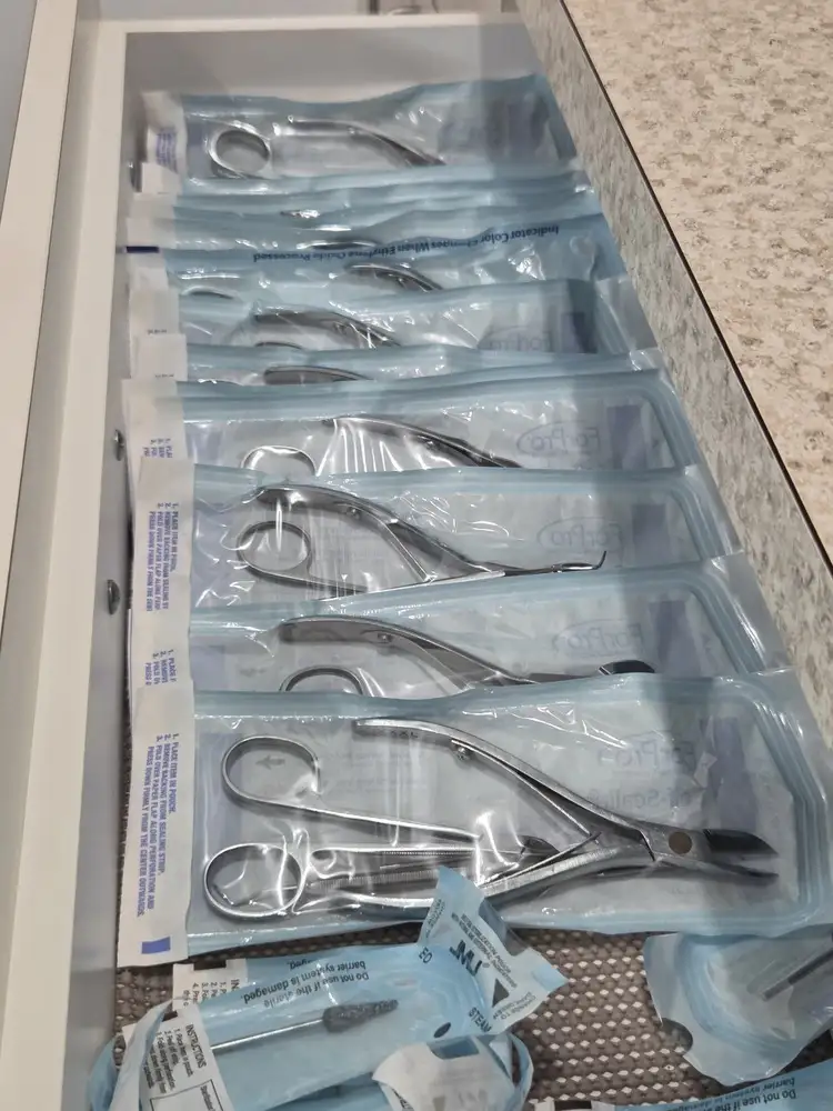 Private sterile foot care room at MediPedi in Troy