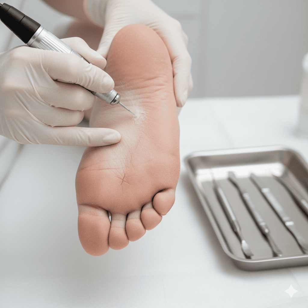 Heel Crack Treatment